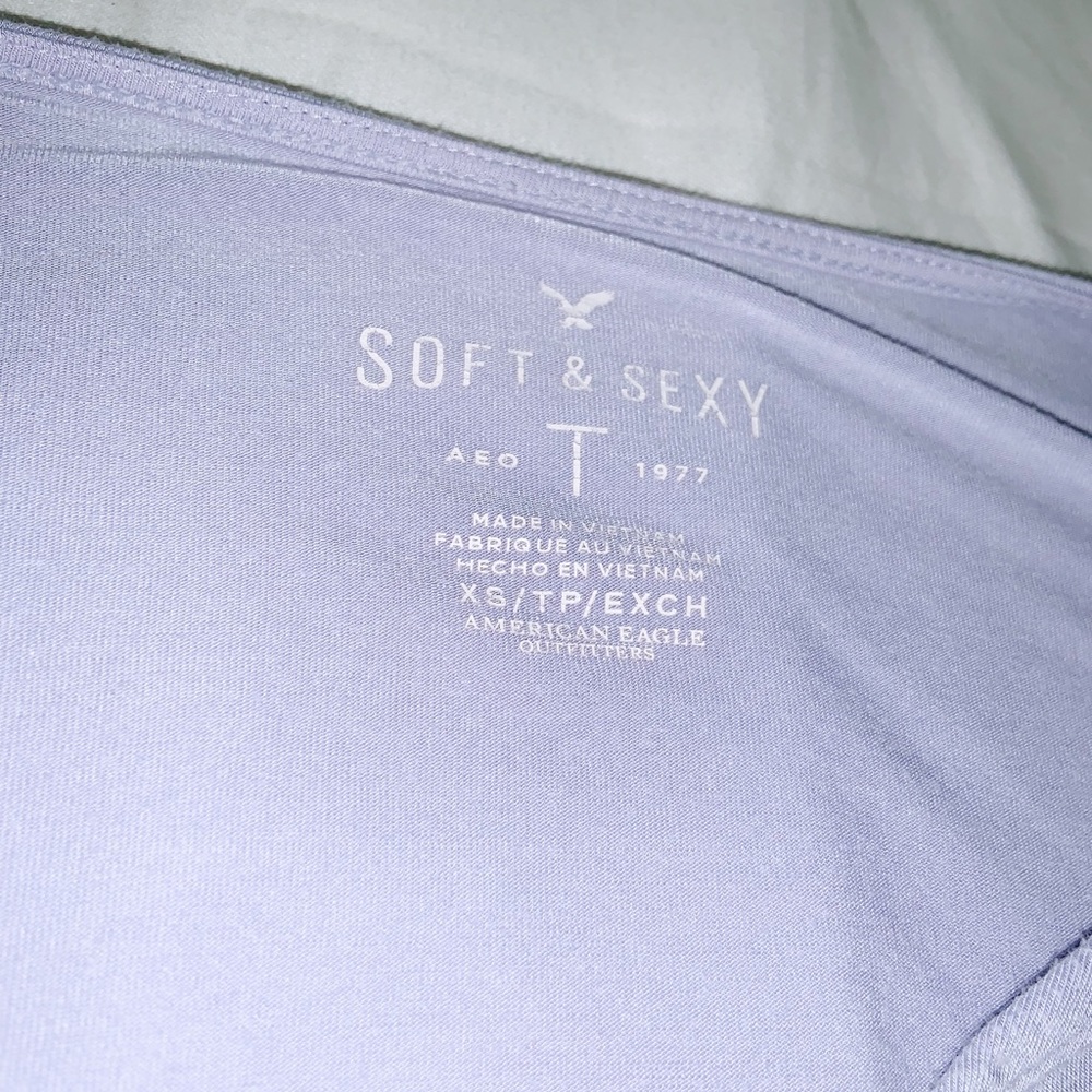 Long sleeve top light blue - Picture 3 of 3